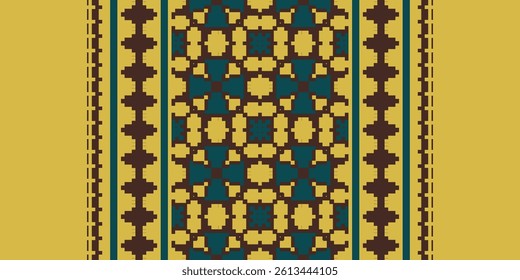 Anarkali Pattern Seamless Mughal architecture Motif embroidery, Pixel Ikat embroidery vector Design for Print australian curtain pattern geometric pillow model kurti mughal flowers