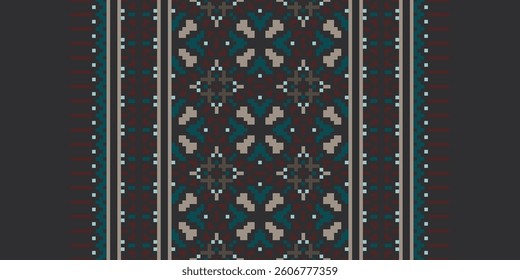 Anarkali Pattern Seamless Native American, Motif embroidery, Pixel Ikat embroidery vector Design for Print lace pattern seamless pattern vintage shibori jacquard seamless