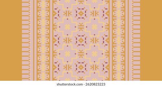 Anarkali Pattern Seamless Scandinavian pattern Motif embroidery, Pixel Ikat embroidery vector Design for Print scarf hijab pattern kerchief Pixel Ikat vector Silk kurti model mughal patterns