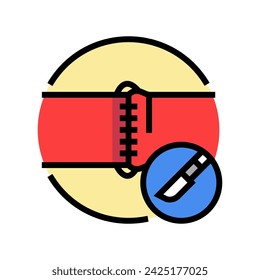 anastomosis surgery doctor color icon vector. anastomosis surgery doctor sign. isolated symbol illustration