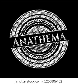 Anathema with chalkboard texture