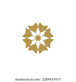Anatolian Culture Motif Colorful Abstract Carpet and Rug Pattern Logo Turkish Design Template Vector a117