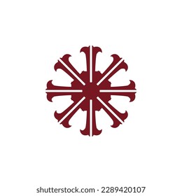 Anatolian Culture Motif Colorful Abstract Carpet and Rug Pattern Logo Turkish Design Template Vector a8