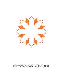 Anatolian Culture Motif Colorful Abstract Carpet and Rug Pattern Logo Turkish Design Template Vector a80
