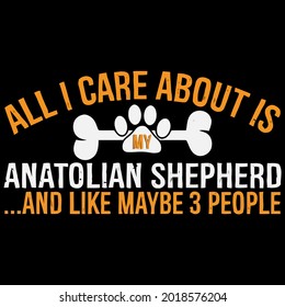 anatolian hepherd dog funny dog art design vector illustration for use in design and print poster canvas