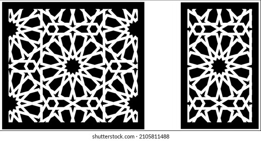 Anatolian Seljuk Star  Motif. Islamic Geometric Pattern Vector