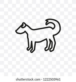 Anatolian Shepherd Dog dog vector linear icon isolated on transparent background, Anatolian Shepherd Dog dog transparency concept can be used for web and mobile