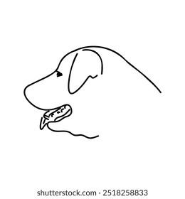 Anatolian shepherd vector sketch illustration