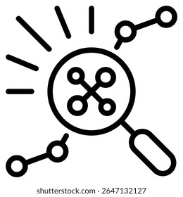 Anatomic Disease Icon Line Vector Illustration