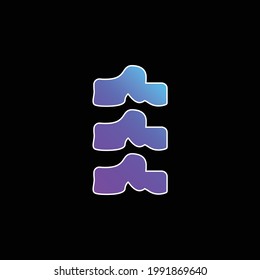 Anatomic Spine blue gradient vector icon