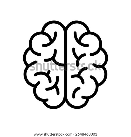 anatomical brain icon vector on white background
Human anatomical organ