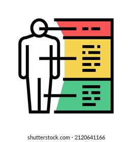 anatomical diagram color icon vector. anatomical diagram sign. isolated symbol illustration