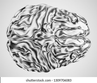 anatomical human brain, mesh vector, scientific article design and medical booklet