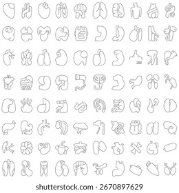 Anatomical icons vector illustrator design