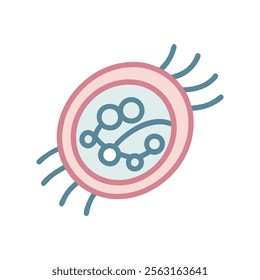 Anatomical Illustration of Cilia Function