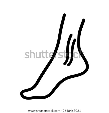 anatomical leg icon vector on white background
Human anatomical organ