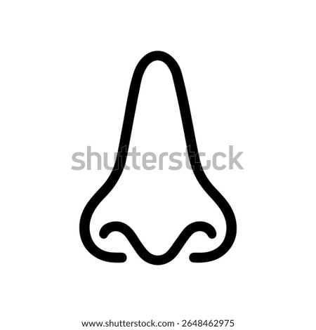 anatomical nose icon vector on white background
Human anatomical organ