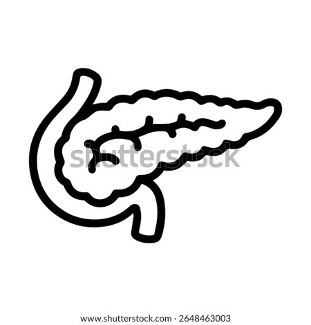 anatomical pancreas icon vector on white background
Human anatomical organ