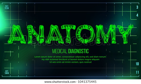 Anatomy Banner Vector Medical Background Transparent Stock Vector