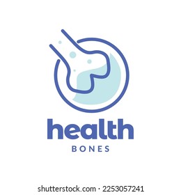 anatomy body bones health care joint abstract nutrition modern logo design vector icon illustration template