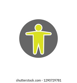 Anatomy, body icon. Element of Science experiment icon for mobile concept and web apps. Detailed Anatomy, body can be used for web and mobile