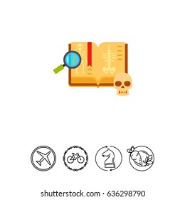 Anatomy Book Medicine Concept Icon