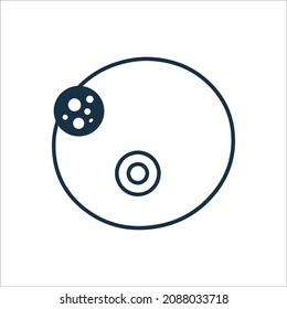 Anatomy or breast tit icon