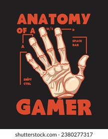 Anatomy of a gamer t-shirt design, Gamer t-shirt design