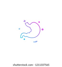anatomy human stomach organ stomach icon vector design
