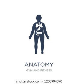 Anatomy icon. Trendy flat vector Anatomy icon on white background from Gym and fitness collection, vector illustration can be use for web and mobile, eps10
