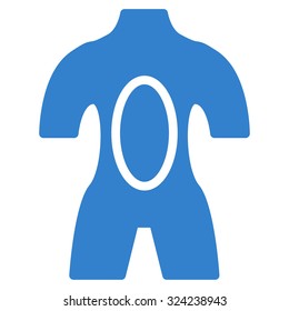 Anatomy vector icon. Style is flat symbol, cobalt color, rounded angles, white background.