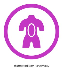 Anatomy vector icon. Style is flat rounded symbol, violet color, rounded angles, white background.
