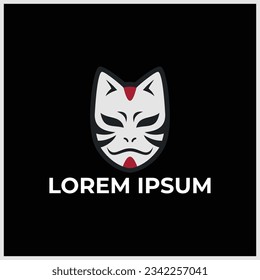 Anbu mascot esport logo design on black background