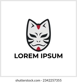 Anbu mascot esport logo design on white background