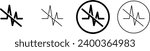 ANC system icon, Noise Reduction, vector illustration