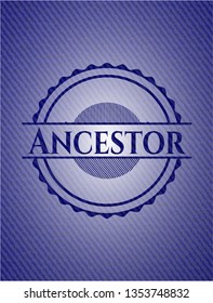 Ancestor emblem with jean background