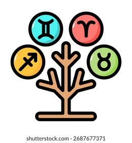 Elemento de icono de ascendencia para diseño