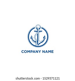 Anchor Abstract Logo Vector Design