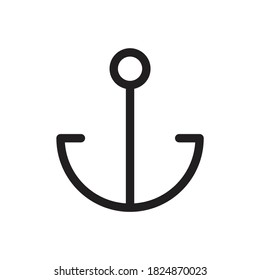 Anchor App Icon Design Vector