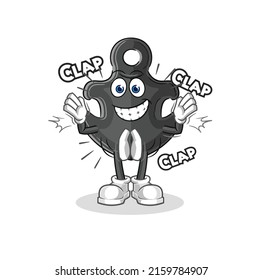 the anchor applause illustration. character vector