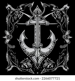 anchor arrow is a unique symbol that combines the stability of an anchor with the direction of an arrow. It represents both strength and purpose