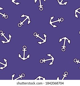 Anchor backdrop. Vector illustration. Anchor packing. Anchor wallpaper. Seamless pattern with anchors. Wrapping paper. Black anchors. Nautical anchor. Silhouette. Port symbol. Anchorage sign. Pattern