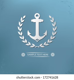 Anchor  badge symbol,vector