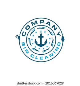 Anchor Bin Cleaning Business Logo Design