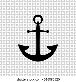 Anchor  - black vector icon