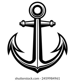 Anchor black and white design ,graphic resource