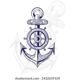 Los tatuajes en blanco y negro de Anchor