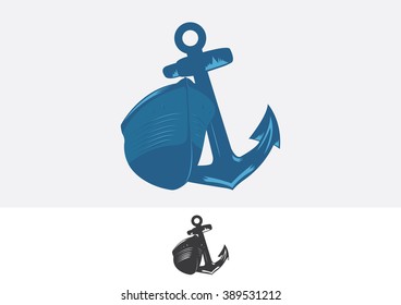 Anchor boat logo