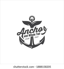 Anchor Boat Ship Marine Navy Nautical Logo Design Vector Image