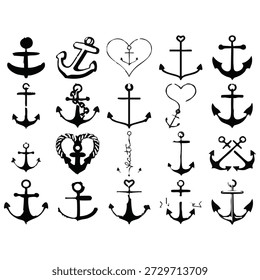 Anchor Bundle, Anchor Nautical Bundle Nautic Vela Marinheiro Cruzeiro Faith Heart 